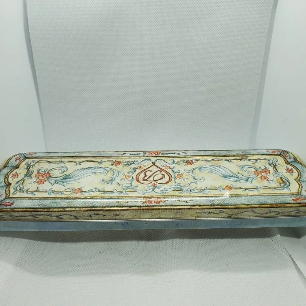 Brighton Blue, Cream, & Pink Floral Watch Tin